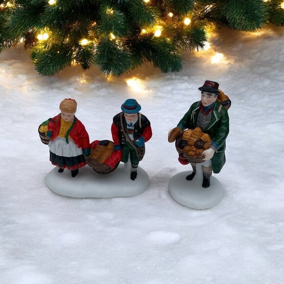Dept 56 Buying Bakers Bread Alpine Village Christmas Accessory 1993 - Picture 1 of 7